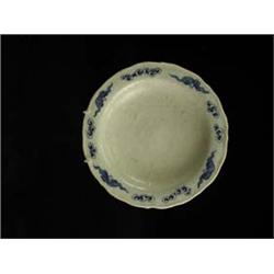 An antique Chinese porcelain blue and whit...