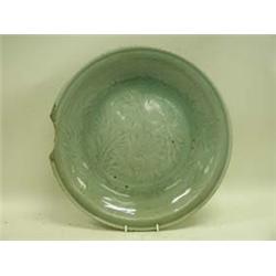 A Song/Ming Dynasty Celadon shallow bowl, ...