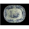 Image 1 : A 19th century blue and white meat plate w...