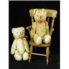 Image 1 : Two straw filled teddy bears. 23cm high, a...