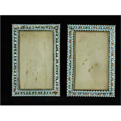 A pair of late 19th century micro mosaic p...