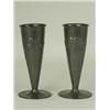 Image 1 : A pair of Liberty Tudric hammered pewter s...