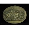 Image 1 : An oval brass plaque of cherubs with the s...