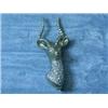 Image 1 : A 9ct gold deer brooch, pave set with diam...