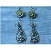 Two pairs of screw earrings; one 9ct Art N...