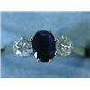 An 18ct gold sapphire and diamond (total a...