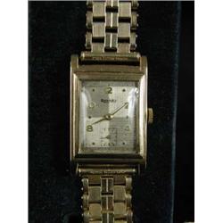 An Art Deco 9ct gold gents Rotary wristwat...