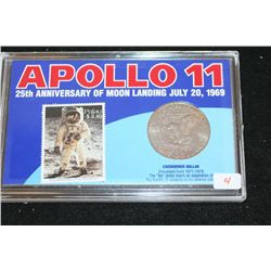 1971-D Eisenhower $1 Coin; "Apollo 11-25th Anniversary of Moon Landing"