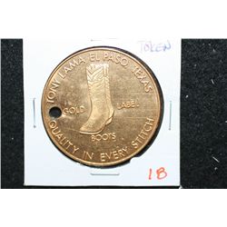 Tony Lama El Paso TX Gold Label Boots-Quality In Every Stitch Token; Holed