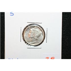 1917-S Mercury Dime; MS62