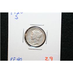1920-S Mercury Dime; EF40