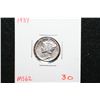 Image 1 : 1937 Mercury Dime; MS62