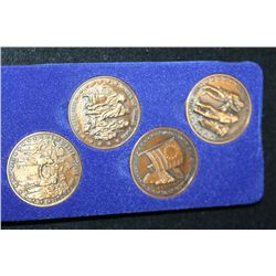 1977 US Military Commerative Medallions; Lot of 4