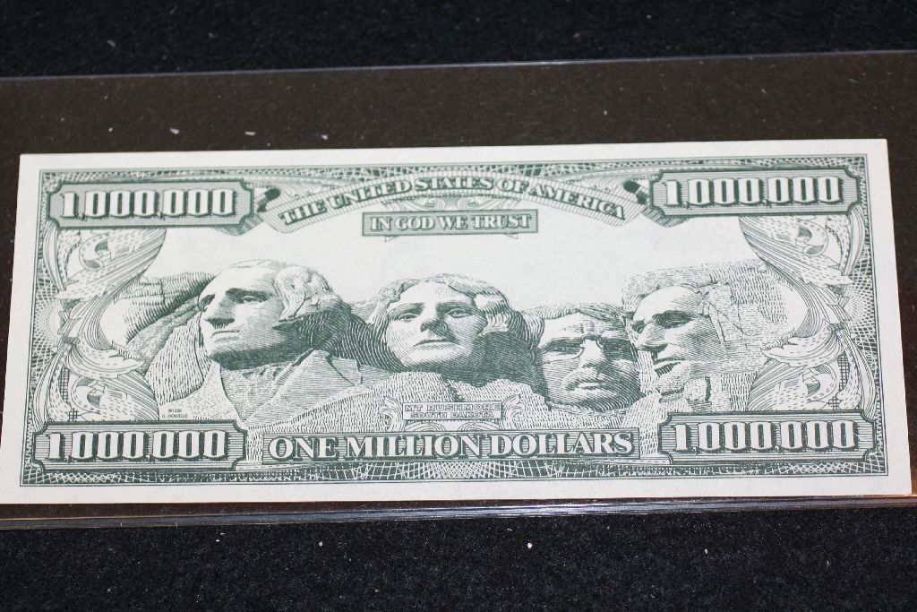 2001 The United States of America $1,000,000 FAKE Bill