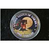 Image 2 : 1976 Eisenhower $1 Coin; Enameled Front & Back