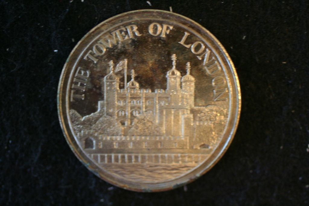 1981 Tower Of London Medallion; Solid Nickel Silver; The Tower Mint
