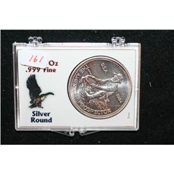 1984 Engelhard Silver Round "The American Prospector"; .999 Fine Silver 1 Oz.