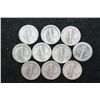 Image 2 : Mercury Dime; Various Dates & Conditions; Lot of 10