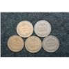 Image 2 : Indian Head One Cent; Various Dates & Conditions; Lot of 5