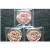 Image 1 : 2012 Provident Metals Copper Round; .999 Fine Copper 1 Oz.; Year of The Dragon; Lot of 3