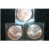 Image 2 : 2012 Copper Round; .999 Fine Copper 1 Oz.; Lot of 3 "Mercury"