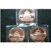 Image 2 : 2012 Provident Metals Copper Round; .999 Fine Copper 1 Oz.; Year of The Dragon; Lot of 3