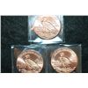 Image 2 : Golden State Mint Copper Round; .999 Fine Copper 1 Oz.; Lot of 3; "1929 Indian Chief"