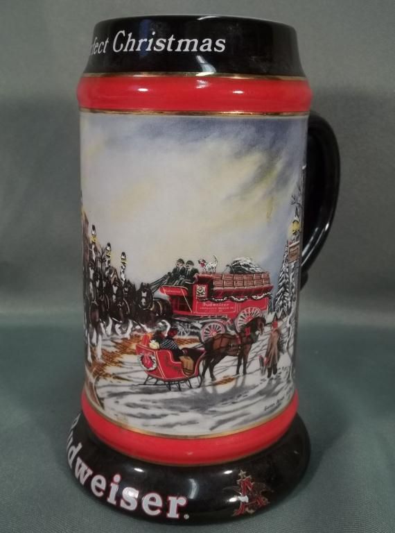 Budweiser & Miller Collectible Beer Steins