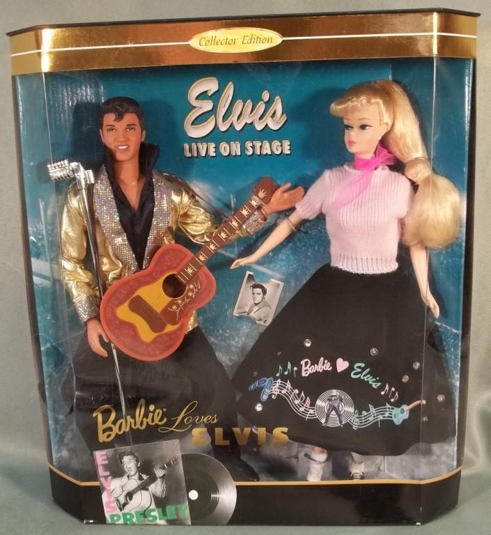 1996 barbie loves elvis gift set