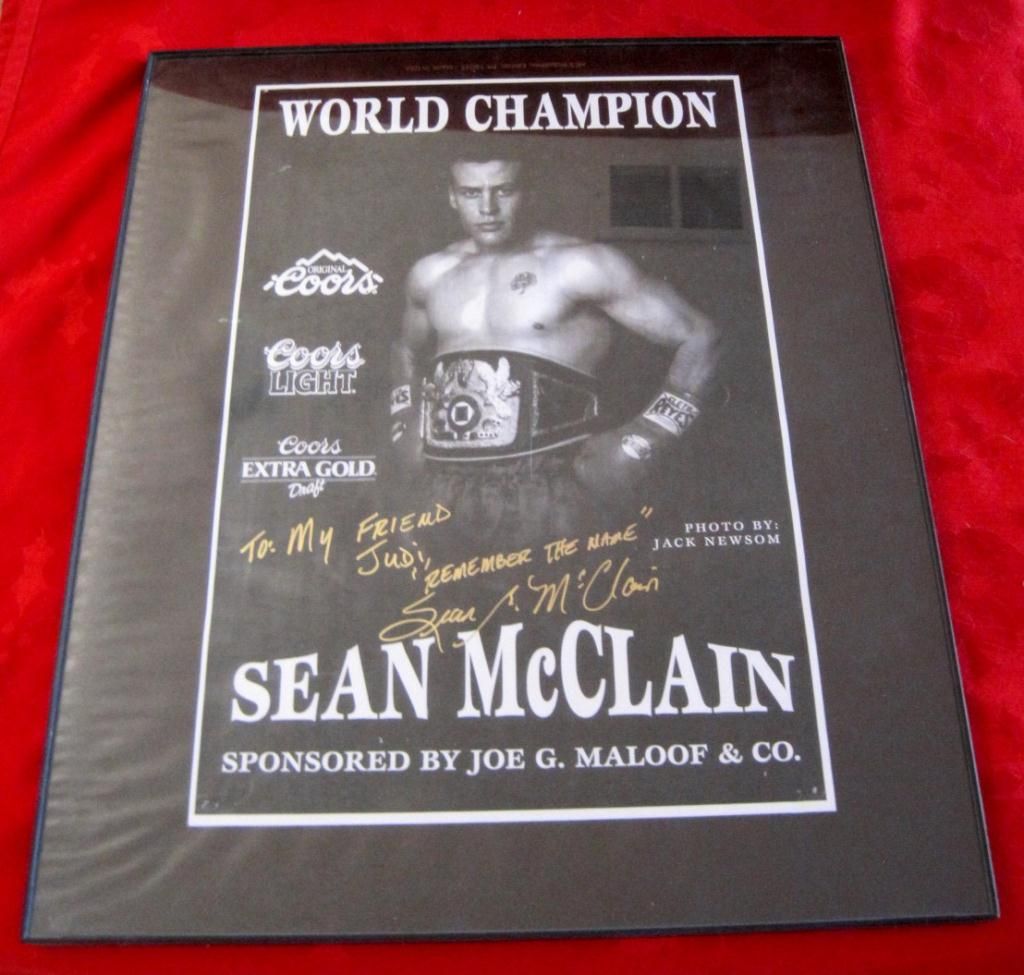 Former World Champion Sean Mcclain Signed Poster See what sean mcclain jr. icollector com