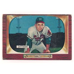 1955 Bowman Jack Dittmer Baseball Card #212