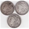 Image 1 : 3 Morgan Silver Dollars