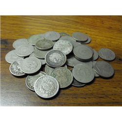 Lot of (50) V Nickels