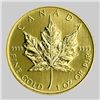 A 1 oz. Gold Maple Leaf Bullion