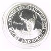 Image 1 : 1oz .999 SILVER NORTH AMERICAN HUNTING CLUB SERIES *CACTUS BULL* BUCKS & BULL RARE PROOF HIGH GRADE*