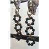 Image 1 : LONG JET VINTAGE EARRINGS
