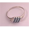 Image 1 : TAXCO STERLING SILVER & TURQUOISE STONE RING BAND sz 6  1/2 VINTAGE 60?S MEXICO TF-55