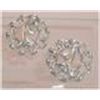 Image 1 : Vintage Sarah Coventry Earrings  1 1/4" Round  Silver/Silvertone  Swirl Openwork Design Clip  Signed