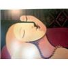 Image 1 : FRAMED PICASSO PRINT/POSTER "THE DREAM" 30" X 24"