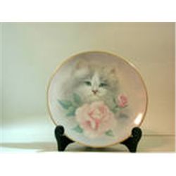 BLUSHING BEAUTIES Collection 1st Issue Petals & Purrs Bob Harrison Plate