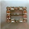 Image 1 : Rhinestone Crystal Belt Buckle