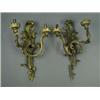 Image 1 : A pair of late 19th century gilt bronze tw...