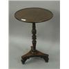 Image 1 : A William IV mahogany tripod table base, w...