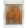 Image 1 : A George II walnut two door corner cupboar...