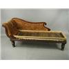 Image 1 : A Regency mahogany chaise longue frame. 19...