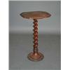 Image 1 : A Victorian walnut stand with a twist turn...