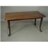 Image 1 : A mahogany dining table, with cabriole leg...