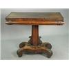 Image 1 : An early Victorian rosewood cardtable. 91c...