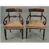 Image 1 : Two early 19th century mahogany armchairs...