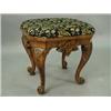 Image 1 : A 19th century continental walnut stool, h...